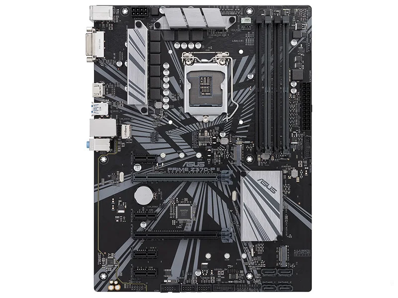 LGA 1151 Asus PRIME Z370-P II Motherboard Support 8th 9th-Gen Core i7 i5 i3 CPU PCI-E 3.0 DDR4 64GB Desktop Used