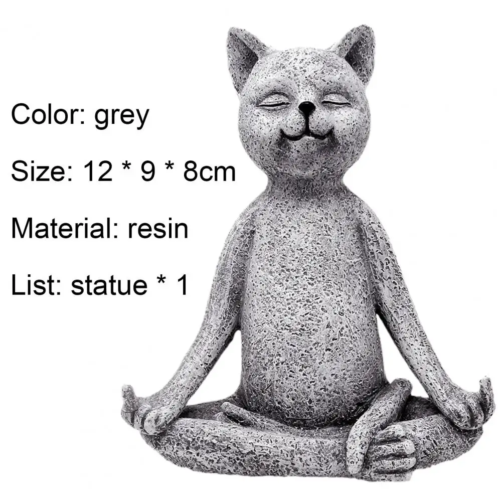 

Animal Statue Delicate Non-fading Resin Praying Cats Figurine Sculpture Decoration for Gift