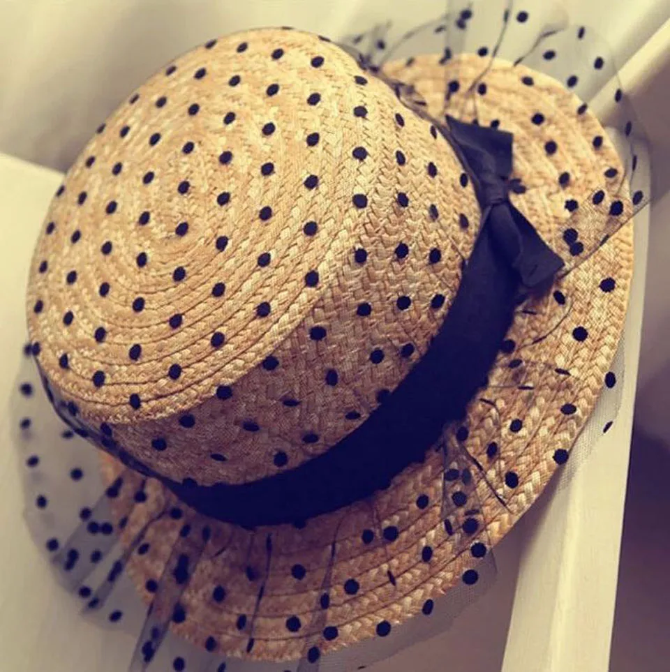 Женская Соломенная шляпка от солнца летняя ручной работы из натурального