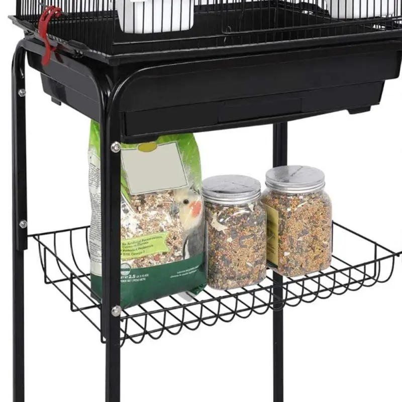 

Overseas Stock!!! Bird Cage Accessories Bird House Outdoor Large Birdcage Cockatoo Canary Parrot Macaw Cage With Casters HWC