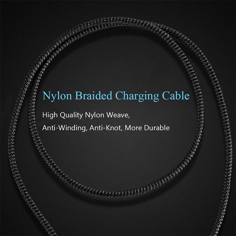 

1m Magnetic Cable Fast 3A For iPhone XS 8 7 Samsung S9 Charger Quick Charge 3.0 Micro USB Type C Magnet Phone Charging Data Cord