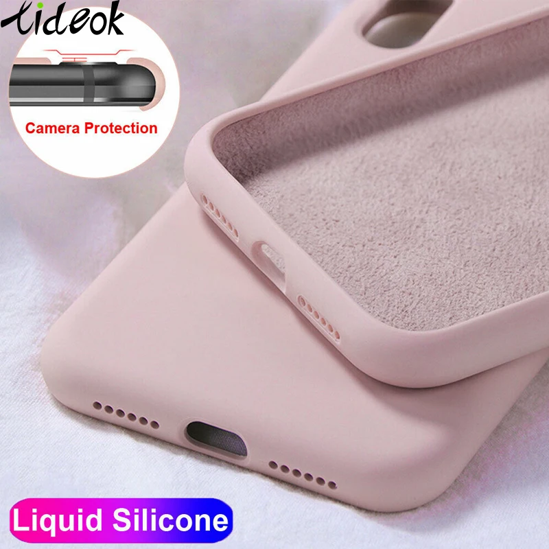 Силиконовый чехол для iPhone 11 7 8 Plus тонкий мягкий из ТПУ чехлы карамельных цветов