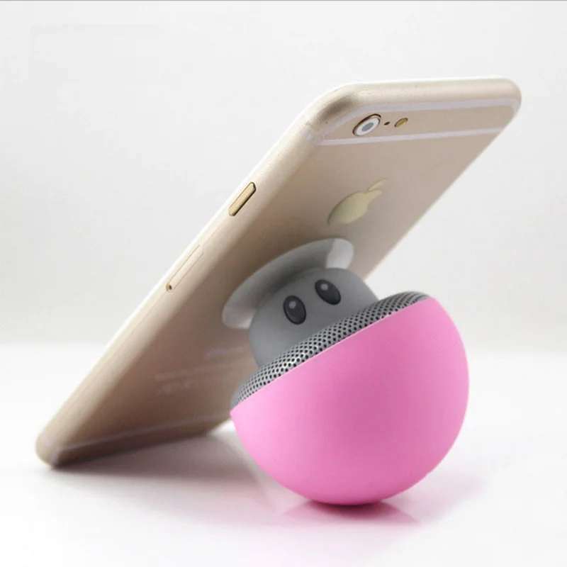 Soporte динамик MP3-плеер Bluetooth музыкальный держатель для телефона Мини Гриб