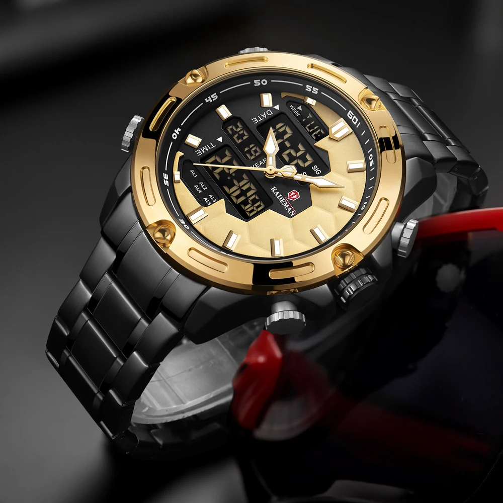 Роскошные Брендовые мужские часы водонепроницаемые военные спортивные