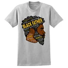 Черная рубашка для отца, Африканский человек, Американская футболка, топы черного цвета с живой жизнью, футболка большого размера