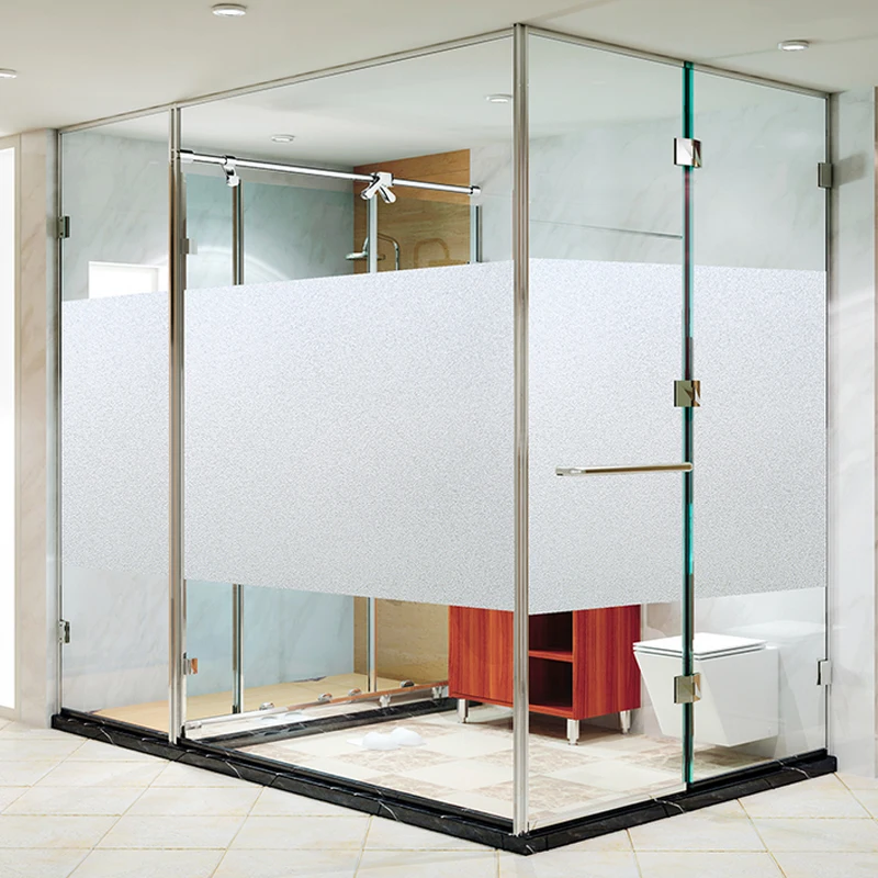 

1/2 Meter No Glue Privacy Decorative Window Film Static Cling Self-adhesive Opaque Glass Sticker Home Decor Vinyl 2D Embossed