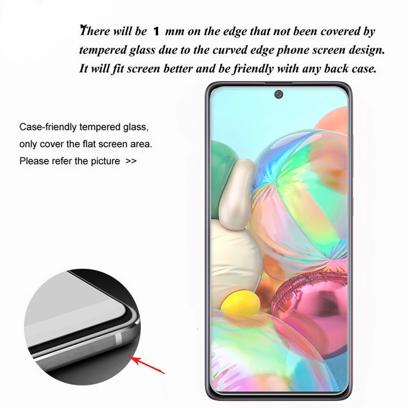 Vidrio templado para Samsung Galaxy A71, Protector de pantalla ultrafino para Samsung Galaxy A71, pel&iacute;cula Samsung A71, vidrio A715F/DS, 2 uds.-1