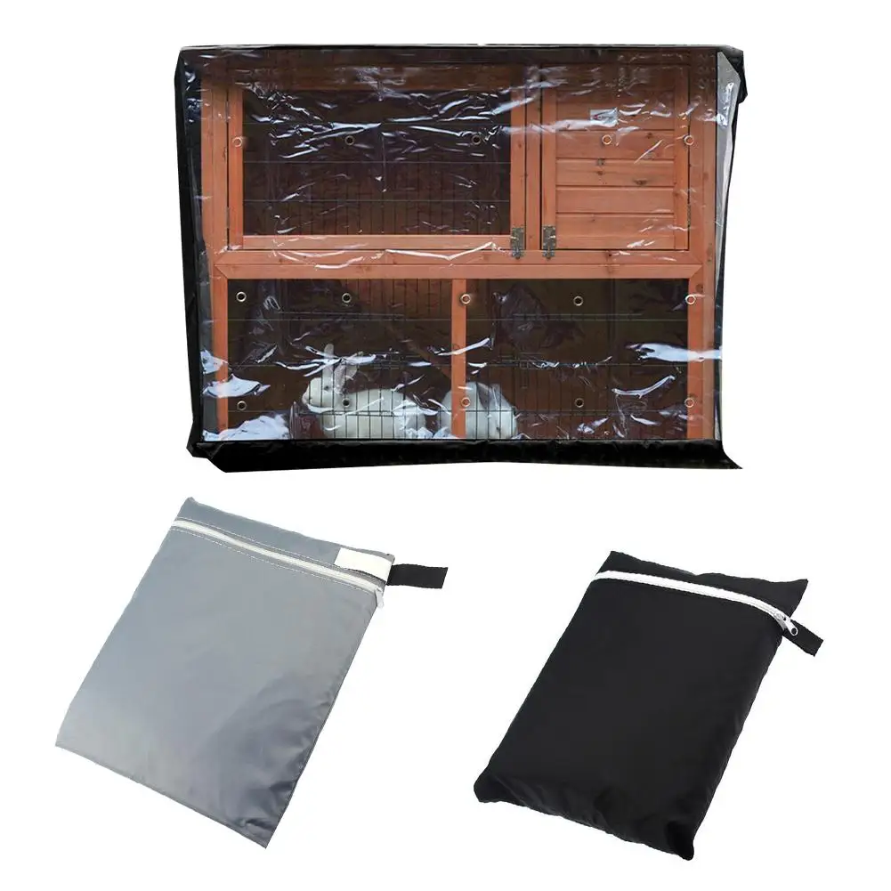 210D Ткань Оксфорд клетка Чехлы 4FT двойной Слои клетки для кроликов из Пылезащитный