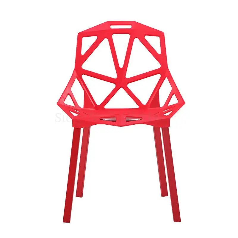 Скандинавский пластиковый стул Трансформеры геометрический в дырочку Офисная