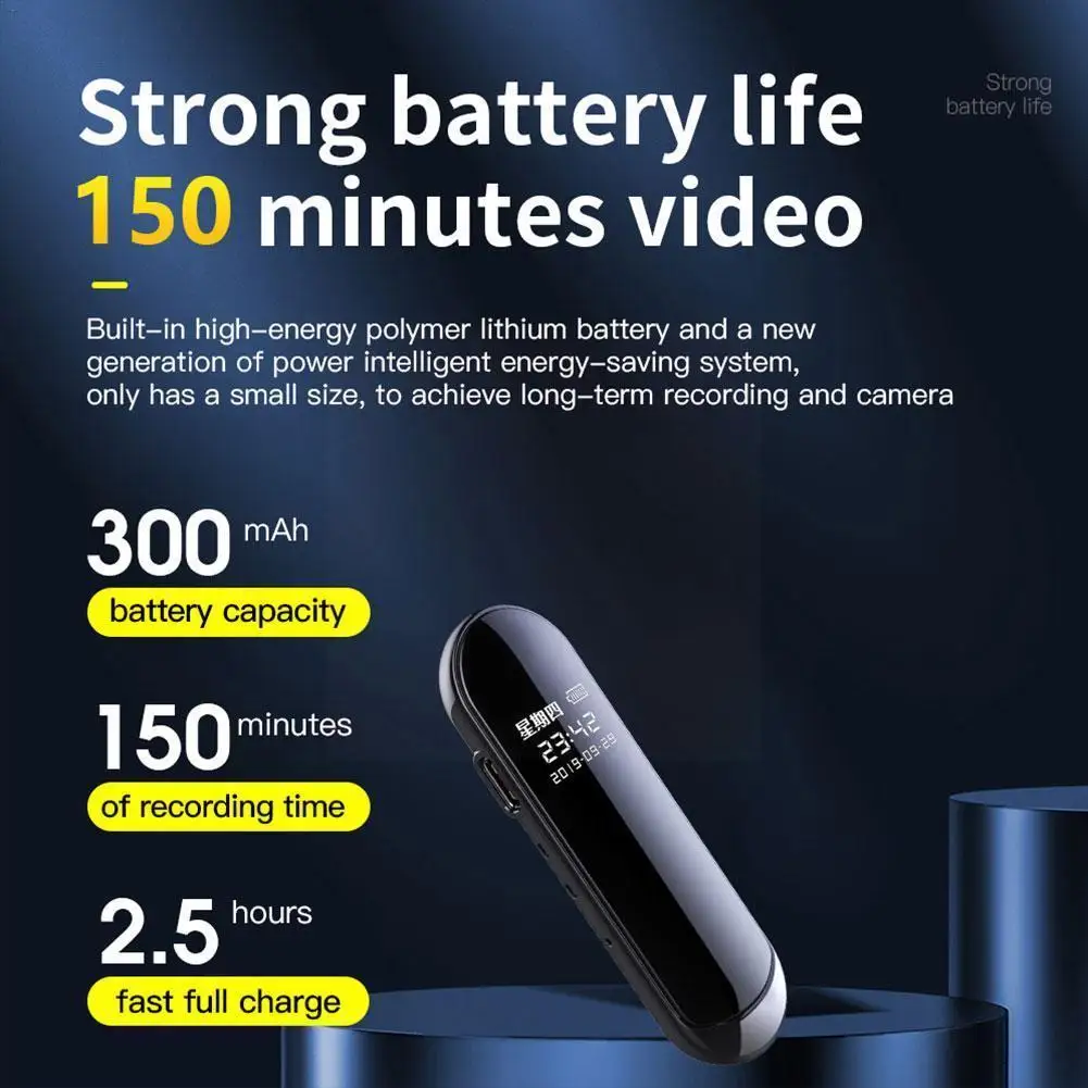 

Audio And Video Synchronization Camera Pen Ai Boutique Video V8 Reduction Pen High-definition Portable Noise Video T5r5