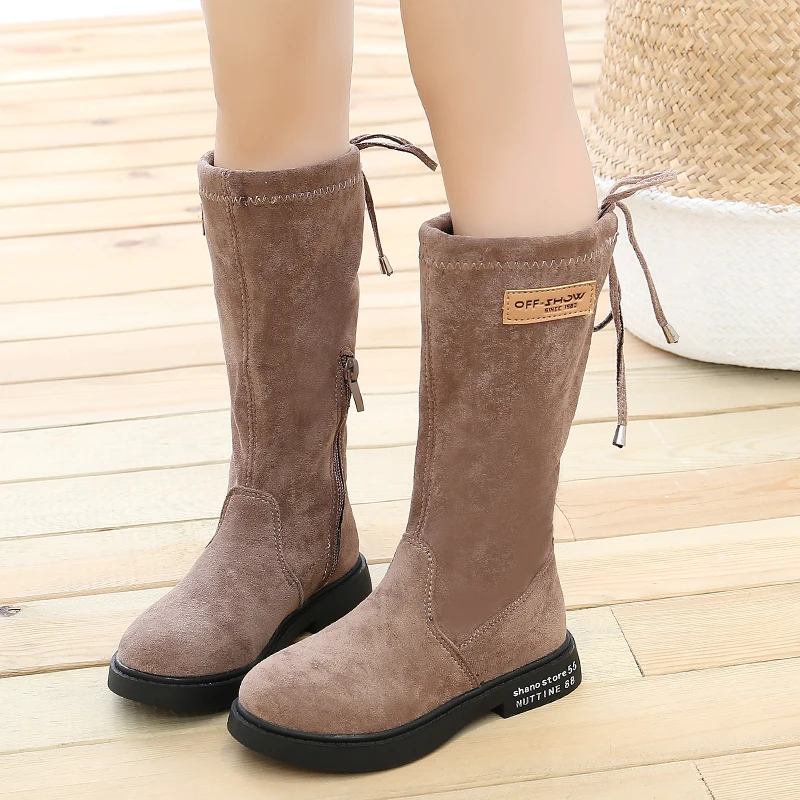 Зимние ботинки для девочек 2019 г. Модная детская обувь теплые зимние маленьких и