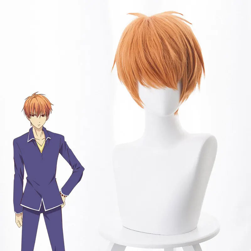 

Fruit Basket Grass Clip Yellow Flipped Short Hair Cos Anime Wig Cosplay Game Molding Perform Accessories Fluffy Hair Wig