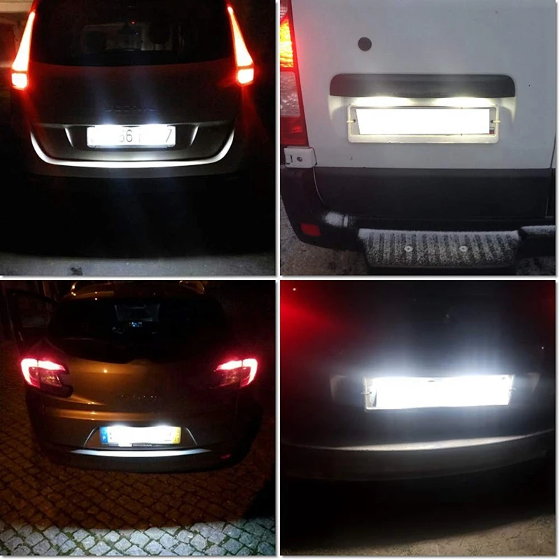 

NEW-2X LED License Plate Number Light for RENAULT Twingo Clio Megane Laguna