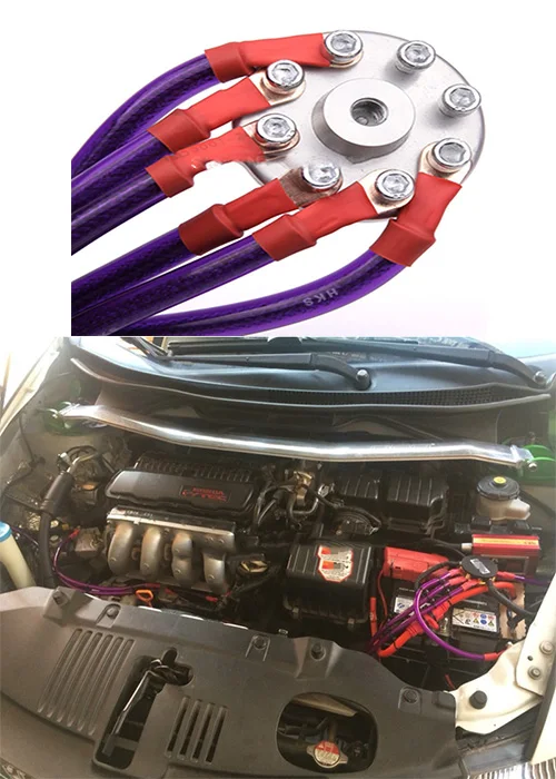 Комплект универсальных проводов заземления для автомобильной системы 6 точек |