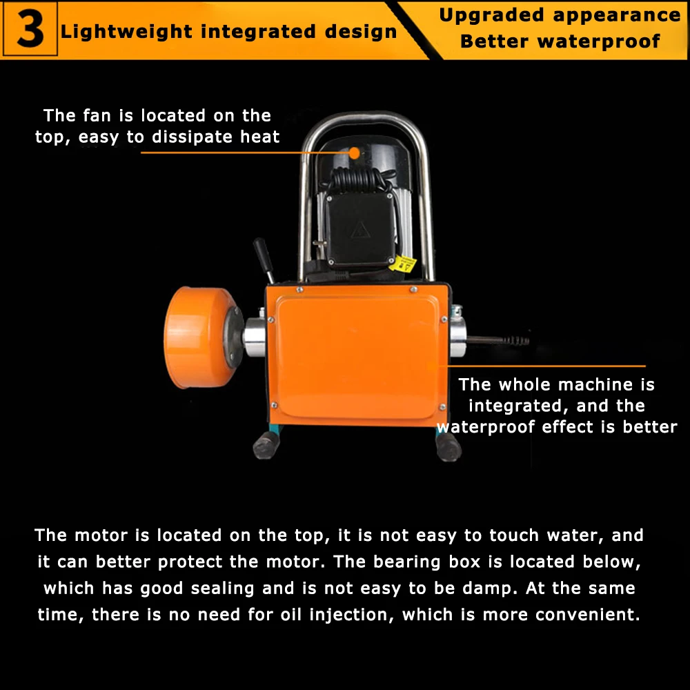 Высокомощная дренажная машина для трубопроводов супер водонепроницаемый