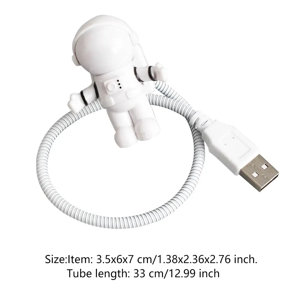 

Night Desk Lamp Fashion LED Light USB Adjustable Astronaut Spaceman Flexible Bendable PC Computer Switch Night Astronauts