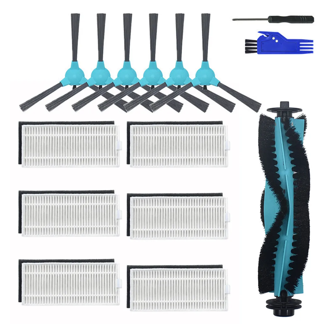 

15pc Roller Brush Filter Kit For Coredy R3500S R550 R500+ R750 Vacuum Cleaner Exquisite And Delicate Highly Match With The Equi