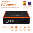 ТВ-приставка GTMEDIA GT Combo 4K, 8K, Android 9,0, 2RAM + 16ROM, DVB-S2 T2, спутниковый ресивер, Ccam M3u декодер, встроенный Wi-Fi