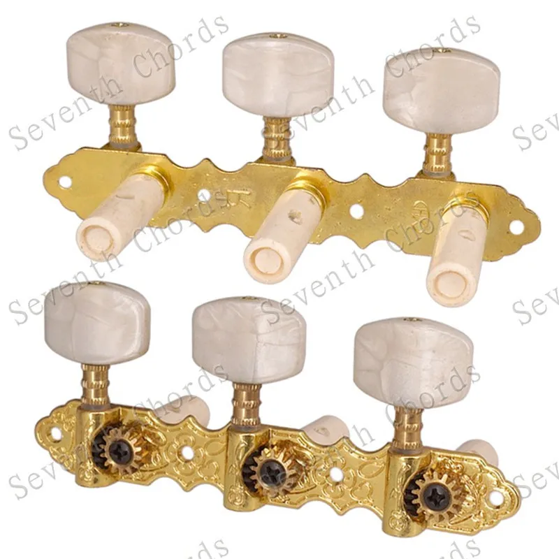 Набор из 2 шт. золотых классических колышек для настройки гитары Колки аксессуары