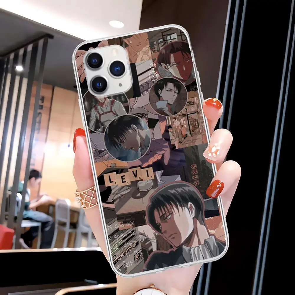 

Levi Ackerman Print Transparent Phone Case Clear Cover For Samsung Galaxy A21S A71 S8 S9 S10 Plus Lite S20 Note 20 Ultra