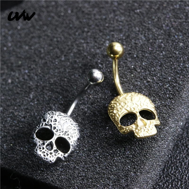 UVW311 1 шт. высокое качество мода череп из хирургической стали лицо секс висячие кольца для пупка ювелирные изделия для пирсинга тела подарок крутой