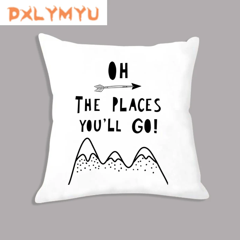 Чехол для подушки с Северными мотивами палатка изображением медведя и стрелы