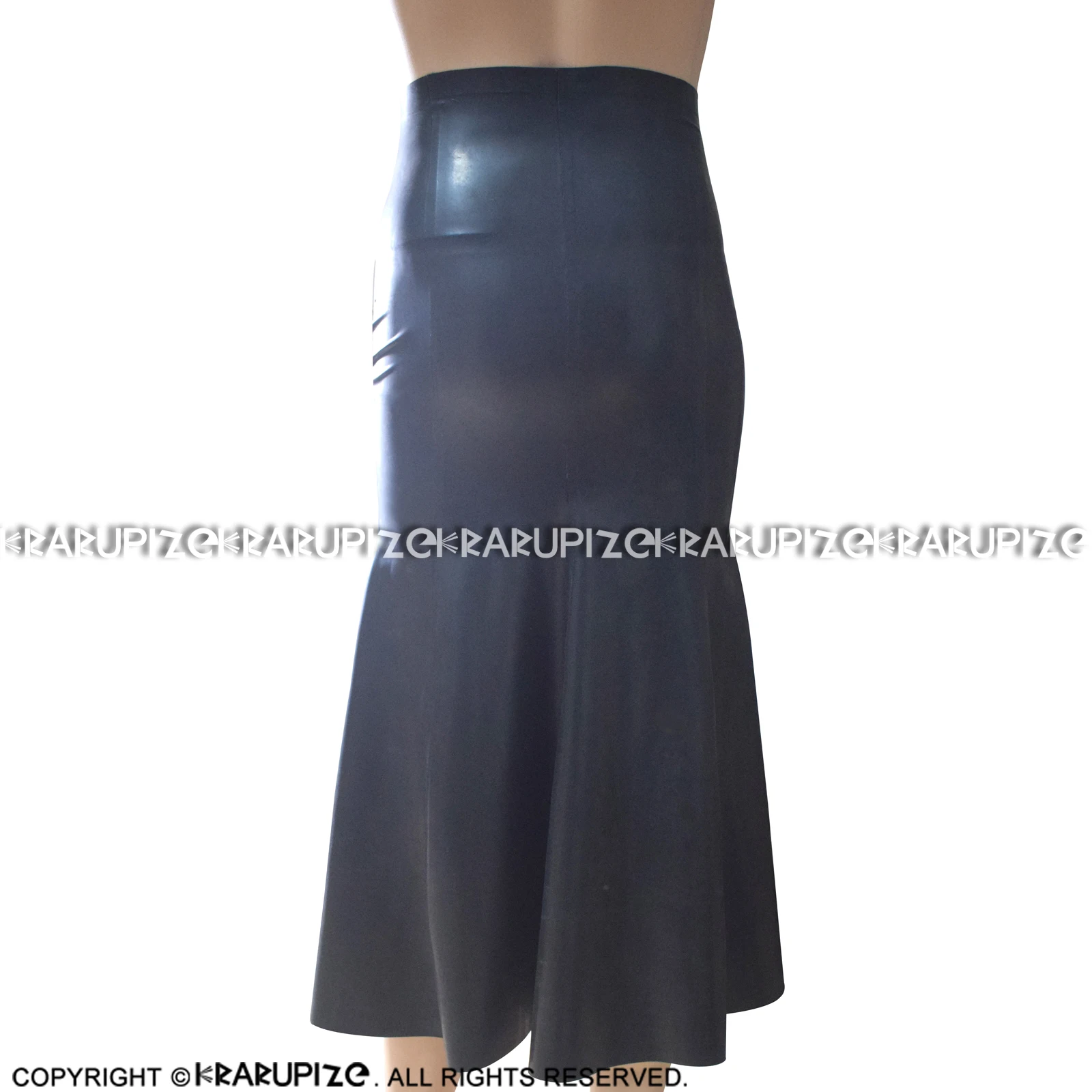 Черные сексуальные латексные юбки с неправильной застежкой-молнией спереди