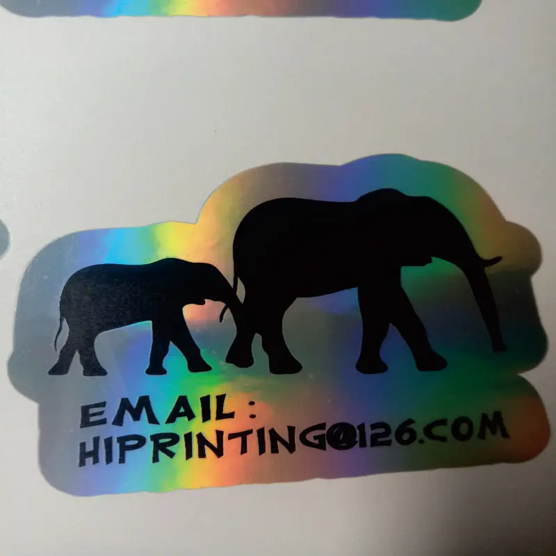 2x2 дюйма белая виниловая наклейка печать на заказ/kiss cut sticker