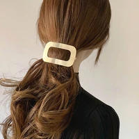 big fashion hair accessories etrendy new statement hollow out metal geometric hair jewelry hairclip