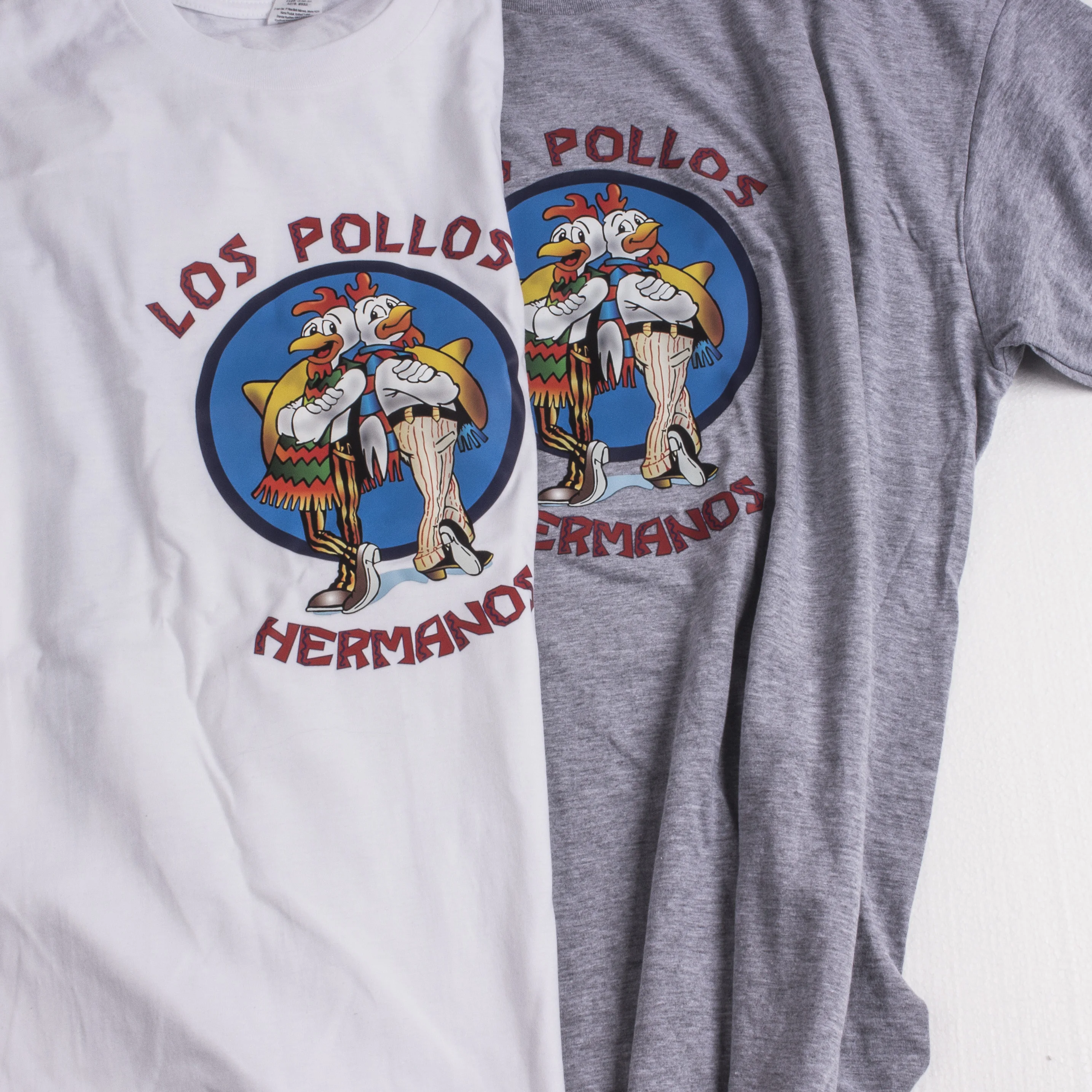 Модная мужская футболка с космическими струнами LOS POLLOS Hermanos короткими рукавами