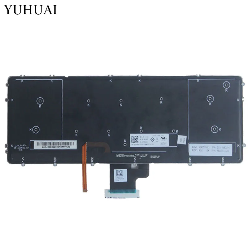Новая клавиатура для компьютера c английской раскладкой для Dell Precision M3800 XPS 15 9530 Черная клавиатура с подсветкой