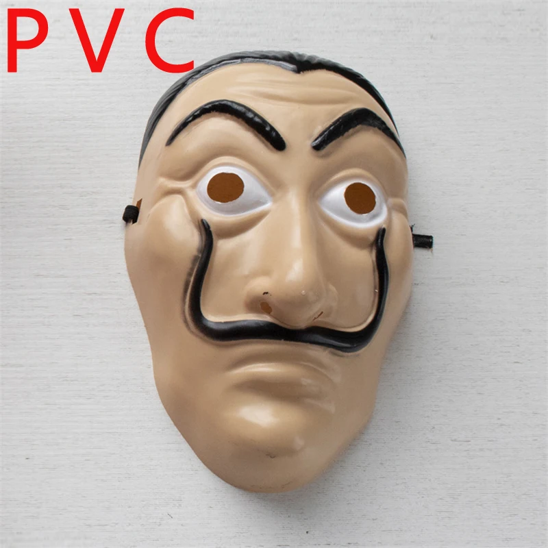 style 1 Salvador Dali The House of paper 3 Heist костюм для косплея для женщин и мужчин, комбинезон на Хэллоуин, маска для Хеллоуина - Цвет: style 1