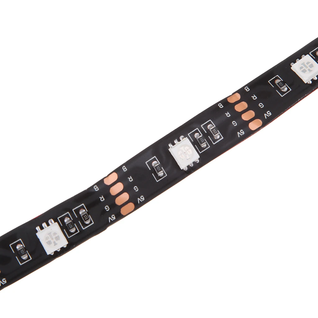 DC 5В USB светодиодный RGB полосы светильник ТВ задняя ing с 24-кнопочным пультом