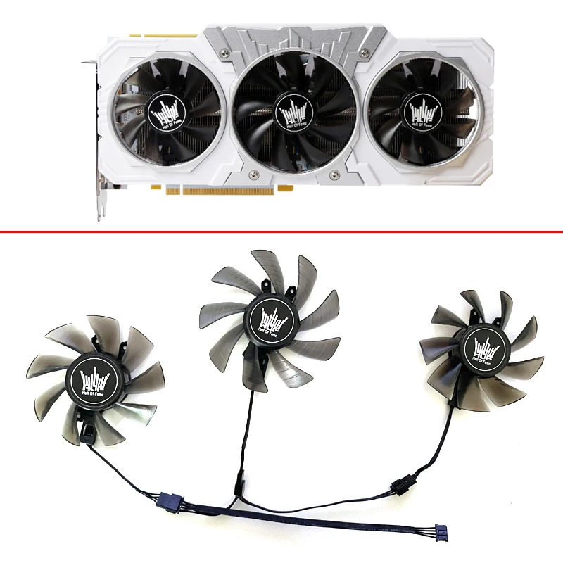 

3PCS/1Lot 75mm 85mm GA91S2U RTX 2080 GPU Fan For GALAXY GeForce RTX 2080 SUPER HOF Classic RTX 2060 SUPER RTX HOF 2070 Cooling