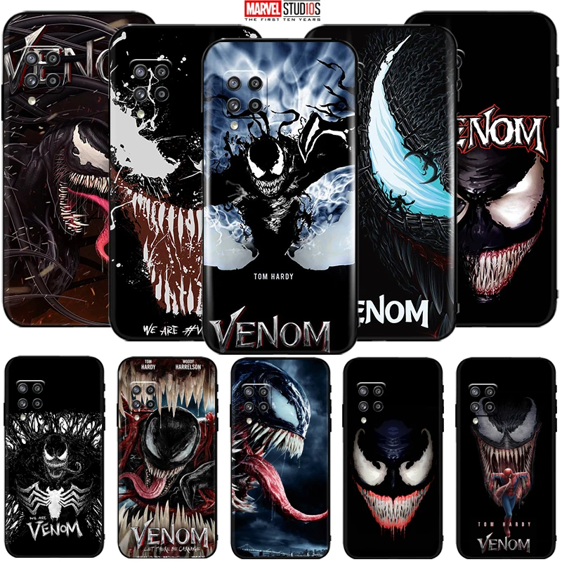 

Venom Phone Case For Samsung Galaxy A22 A22 5G Funda Cover Marvel Avengers Comics SpiderMan Venom Hulk Captain America Thor