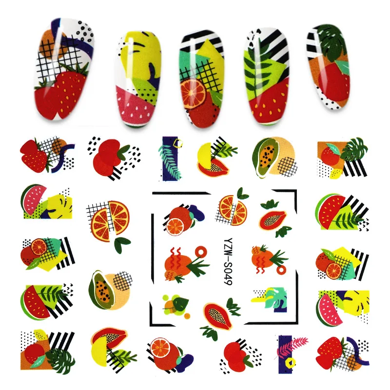 

Graffiti Nail Stickers Fruit Watermelon All For Manicure Sliders Nail Art Decor Accessories Stickers For Nails