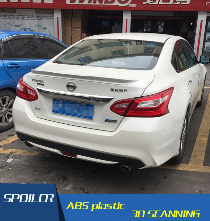 Для Altima Спойлер ABS новый материал заднее крыло автомобиля праймер цвет задний