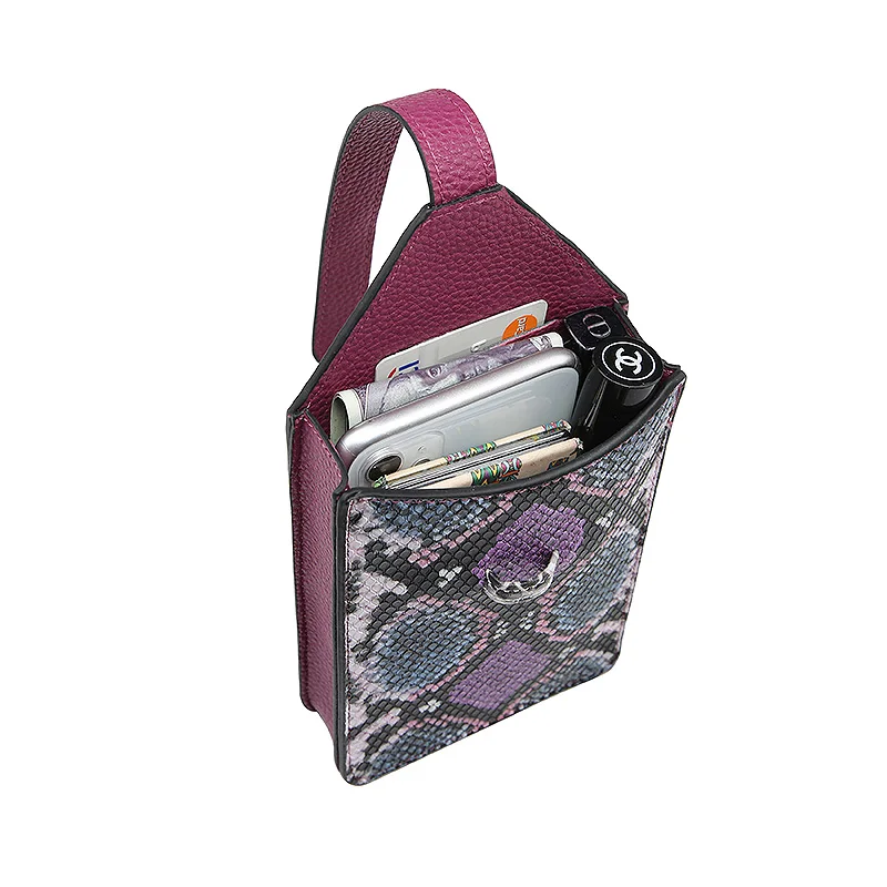 Высококачественная маленькая сумка через плечо с рисунком питона мини сумочка