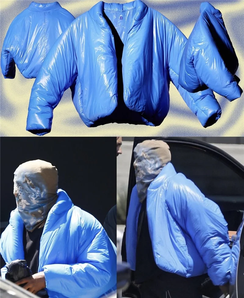 KANYE зимняя хлопковая одежда из чистого хлопка однотонная Высококачественная