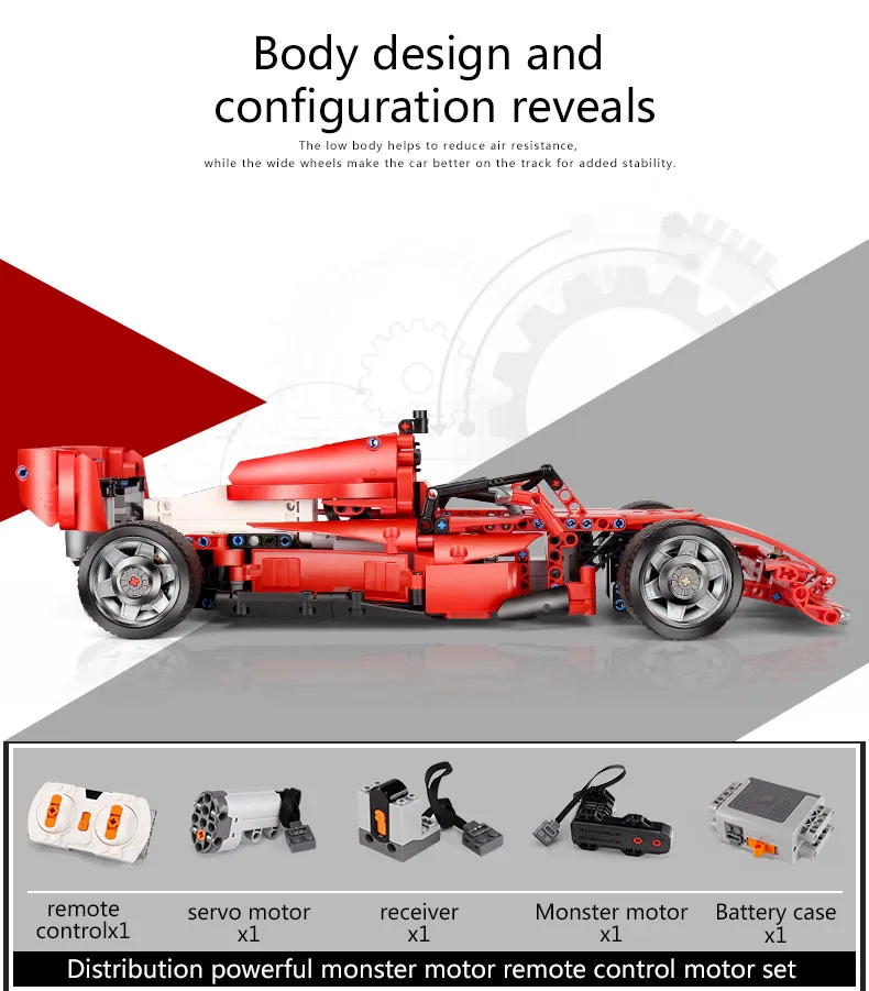 RC Technic DIY MOC 2,4 ГГц эксклюзивный Grand Prix Racer F1 формула гоночный автомобиль строительные блоки модели Кирпичи Классические детские игрушки подарок