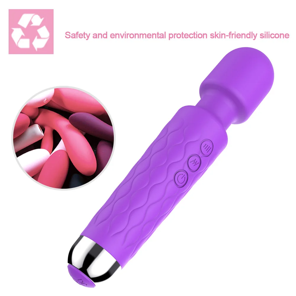 Волшебная палочка Мощность вибратор фаллоимитатор AV G spot Стимулятор клитора Секс