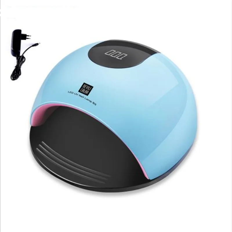 220V-80W-Blue 80 Вт УФ-светодиодный светильник для маникюра и ногтей, профессиональное оборудование, интеллектуальное зондирование, дизайн синхронизации, Солнечная лампа для ногтей, ледяная лампа, Сушилка для ногтей - Цвет: 220V-80W-Blue