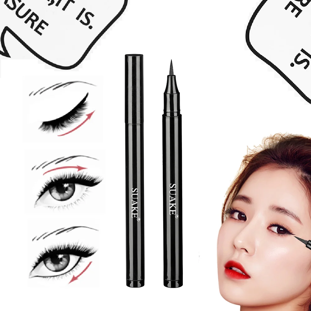 

Black Liquid Eyeliner Eye Make Up Super Quick Dry Waterproof Long Lasting Eye Liner Easy to Wear Eyes Makeup Cosmetics Tools