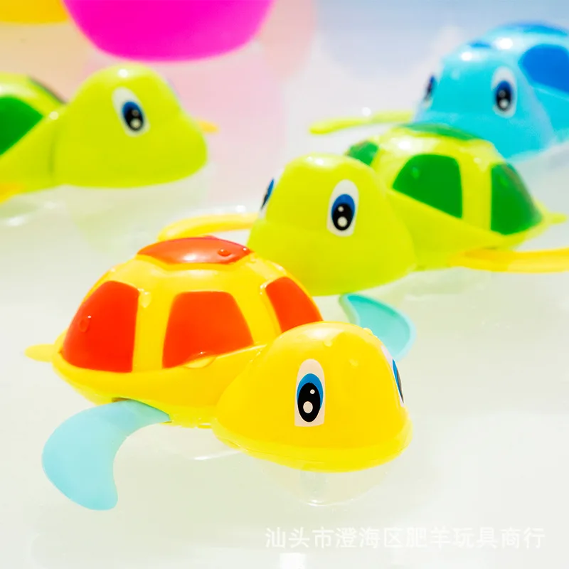Детская игрушка для купания маленькая черепаха заводная игры в водяную ванну