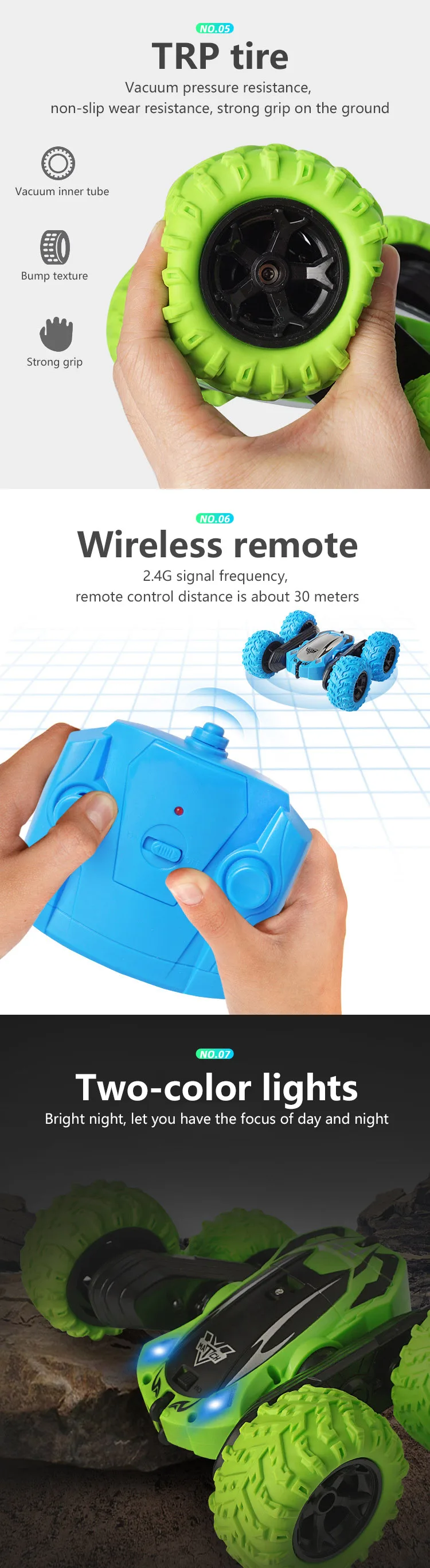 Новое поступление 4WD 2 4G Rc трюк Авто Hoge Snelheid Tumbling Crawler Voertuig 360 Graden Dubbelzijdig Roterende