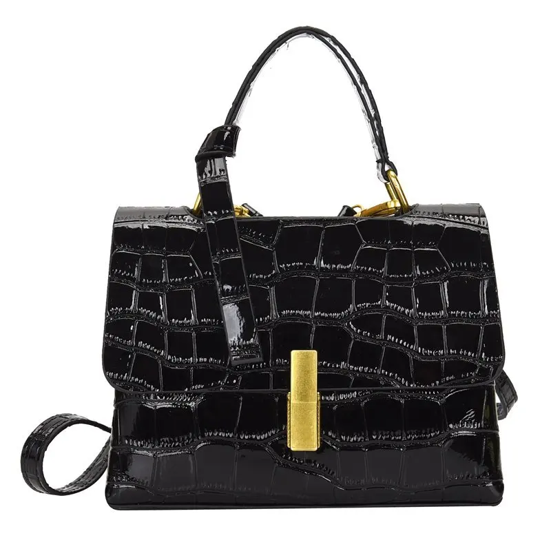 

Luxury Brand Handbag Leather Crossbody Flap Bags For Women 2020 Trendy Handbag And Purses Stone Pattern Leather Shoulder Bags