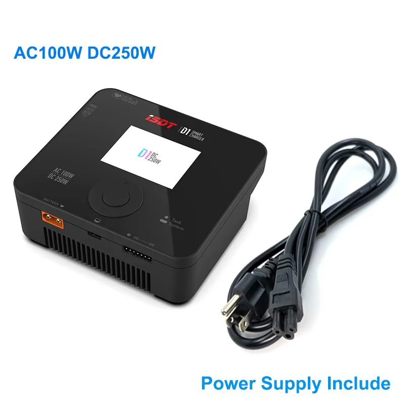 

ISDT D1 AC 100W DC 10A Smart Battery Balance Charger For Lilon LiPo LiHV NiMH Pb Battery RC Models Parts