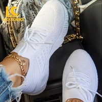 women sneakers casual shoes comfortable mesh lace upwedges chunky womens vulcanized shoes females sneakers lucky choice shoes