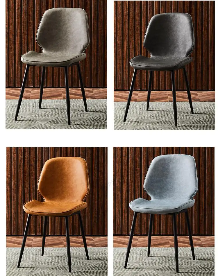 Nordic Dining Chair Modern Minimalist Home Backrest Light Luxury Single Stool Net Red Desk Makeup Creative Restaurant |