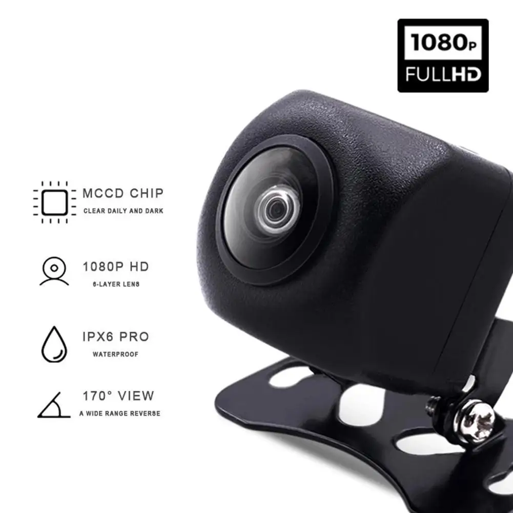 

Камера заднего вида 1080P HD, кабель камеры заднего вида 170 °, 4-контактная автомобильная камера, водонепроницаемая камера заднего вида с ночным ...